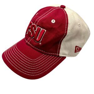FSU Noles Florida State Seminole Adjustable Cap Garnet Cream Embroidered New Era